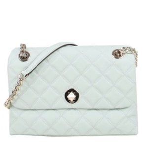Kate Spade Natalia Medium Flap Shoulder Bag Crystal Blue